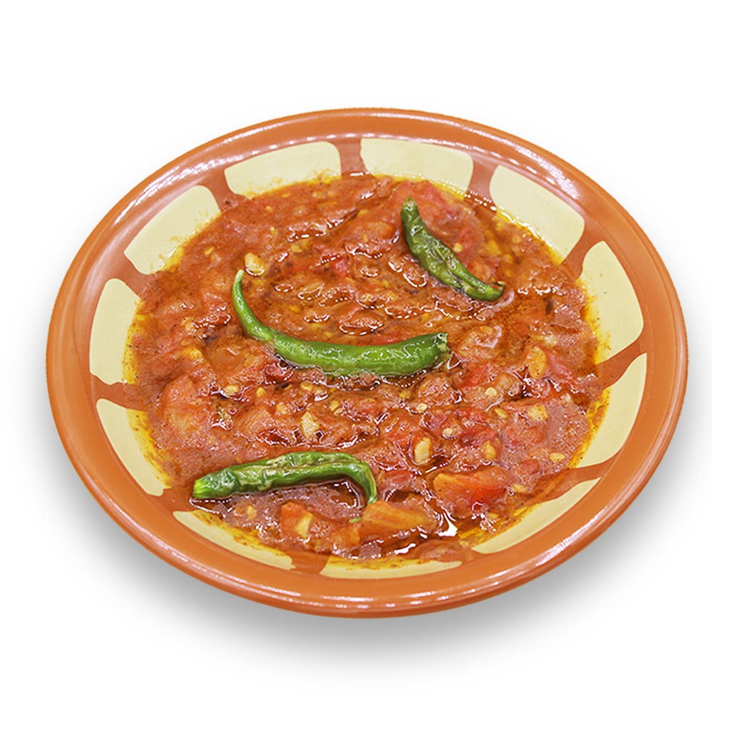 plate Fried Tomatoe + Olive Oil