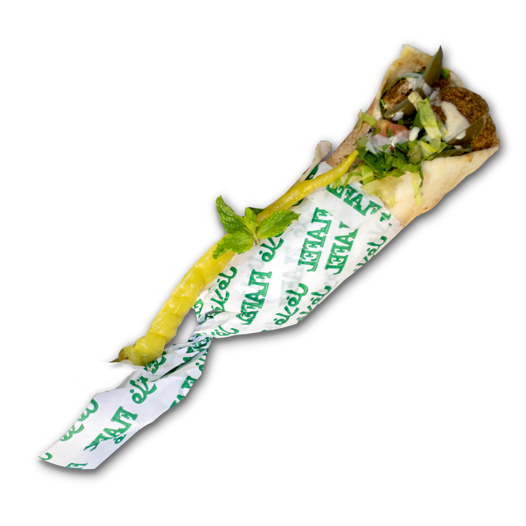 Sandwich Stuffed Falafel/Humous 