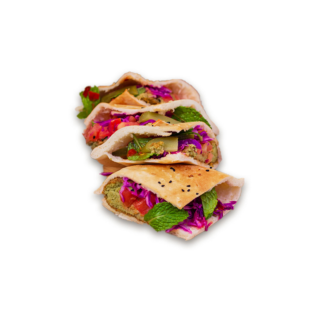 Falafel with Arabic bread